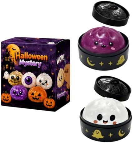 Halloween Dumpling Squishy Stress Relief Fidget Toys，#04-2pcs-3.35in