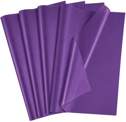 Purple Tissue Paper - 100 Sheets Gift Wrapping Paper for Halloween Decor