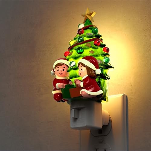 L LOHAS Christmas Tree & Snowman Night Light