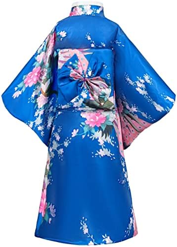 Japanese Traditional Dress Kimono Robe for Kids Girls Costume