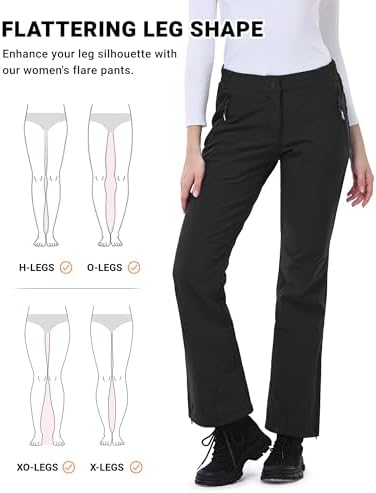 Outdoor Ventures Ski Pants Women Waterproof Insulated Snow Soft Shell