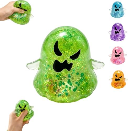 Halloween Spooky Super Soft Stress Balls | Squishy Sensory Squeeze Toy Relief Fidget Gift for Women Men Horror Holiday & Birthday Gift Party Favor(5Pack)