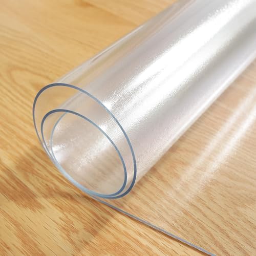 LovePads Frosted Table Cover Protector 20 x 60 in, 1.5mm Thick Plastic Mat