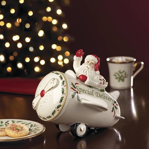 Lenox 863640 Holiday Airplane Cookie Jar