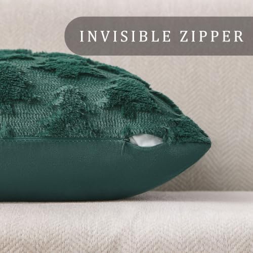 DFXSZ Christmas Tree Pillow Covers 20x20 Set of 2 Christmas Decor Green