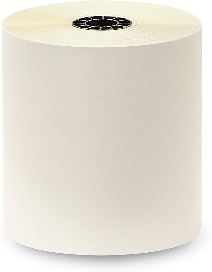 3" x 95' 2-PLY CARBONLESS WHITE/CANARY PoS RECEIPT PAPER - 50 ROLLS
