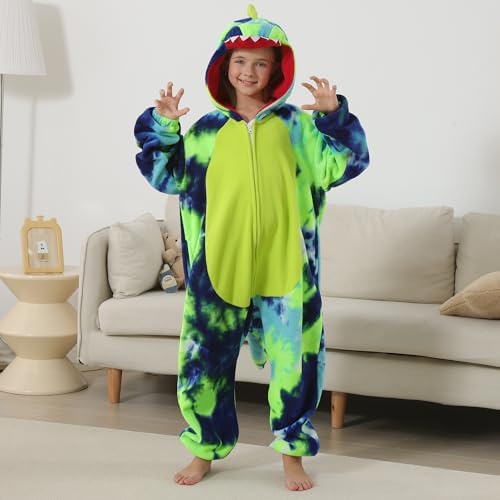 One Piece Pajamas Animal Kids Onesie, Animal Pajamas Halloween Cosplay Costume for Girls Boys