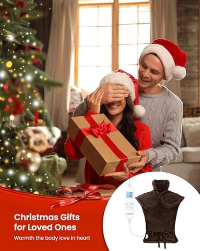 RENPHO Heating Pad for Neck Shoulder and Back, Christmas Gift for Him Her