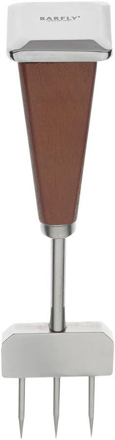 Barfly Ice Pick Chipper, Stainless/Wood