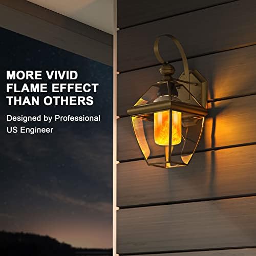 Hompavo 【Upgraded Flame Light Bulbs for Home Decor with Upside Down Effect