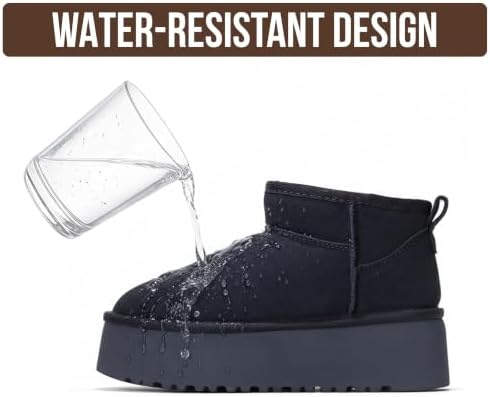 Project Cloud 100% Genuine Leather Ankle Boots for Women Platform Boots