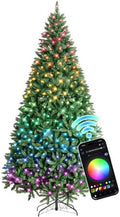 HOLLO STAR 9ft Prelit Christmas Tree, Multi-Color RGBW Lights, App Control
