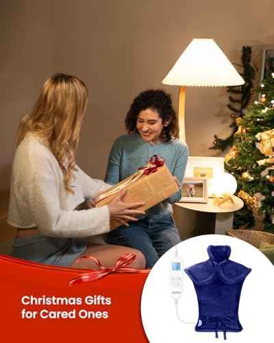 RENPHO Large Heating Pad for Back, Christmas Gift for Men, Midnight Blue