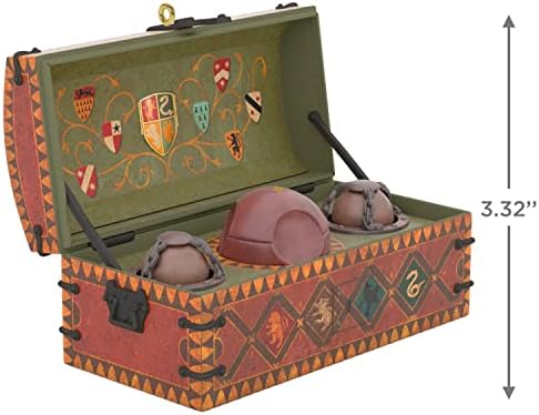 Hallmark Keepsake Plastic Christmas Ornament 2022, Harry Potter Quidditch Set with Motion