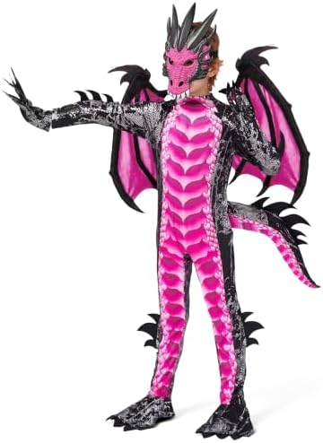 Spooktacular Creations Halloween Kid Dragon Costume, Boys Dragon Wings, Tail and Mask Set for Halloween Dress Up
