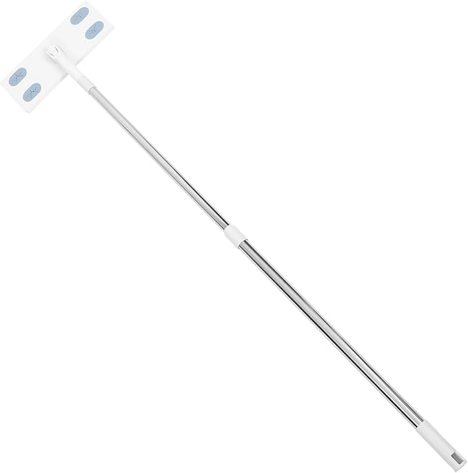 Detachable Household Dust Mop with Long Handle, Electrostatic Flat Mop for Floor Cleaning, No-wash Microfiber Replacement Cloth, Adjustable Telescopic Cleaning Tool for Home Use