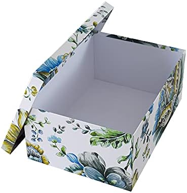 Soul & Lane - Breezy Bloom Floral Storage Boxes with Lids, Set of 3