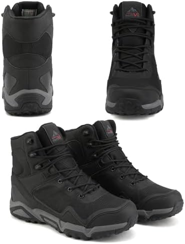 NORTIV 8 Men's Mid Top Waterproof Hiking Boots