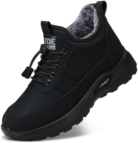 SHIBEVER Winter Snow Boots for Women: Warm Fur Lined Snow Ankle Booties