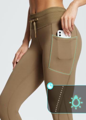 baleaf Women's Fleece Lined Leggings Tights Water Resistant Hiking Pants