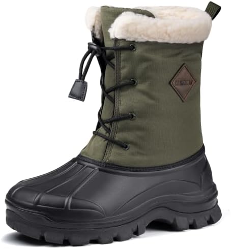 Snow Boots for Men Waterproof Lightweight Winter Men's Snow Boots
