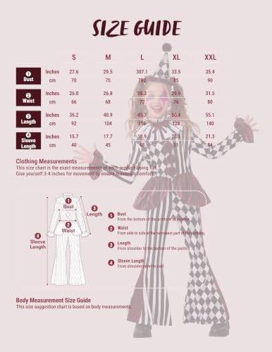 Spooktacular Creations Halloween Clown Costume for Girls, Jester Clown Costume for Kids, Halloween Role Play & Dress Up