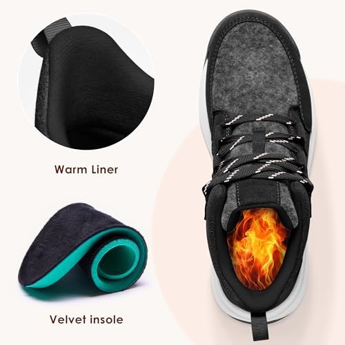AIRHAS Women's Winter Warm Snow Boots for Women Comfortable Water-Resistant Womens Ankle Boots Fashion Booties