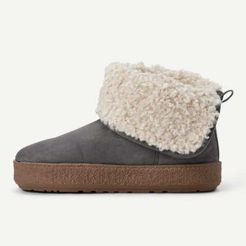 Amazon Essentials Women's Faux Fur Lined Shearling Boots, Pull-On Design