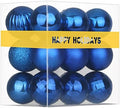 Royal Blue 3.2" Large Christmas Balls - Christmas Tree Decoration Ornaments Shatterproof Hanging Balls for Birthday Halloween Holiday Wedding Decorations Set of 18pcs