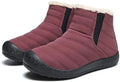 JSWEI Winter Boots for Women - Soft Comfortable Faux Fur Mid Calf Winter Snow Boots Totes Boots Lace up Snow Boots Winter Boots with Insulated Black for Outdoor