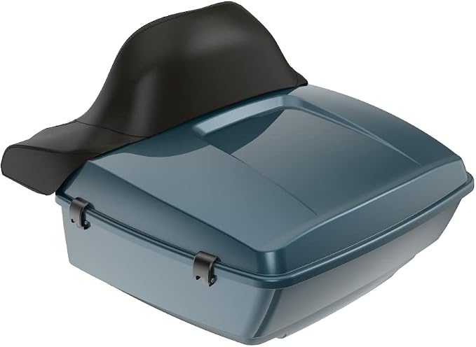 Advanblack Road Glide Tour Trunk Pack Spruce King Tour Trunk Pack Luggage +Wrap-Around Backrest Pad for '97-'25 Harley Touring Road King Street Glide Electra Glide CVO models