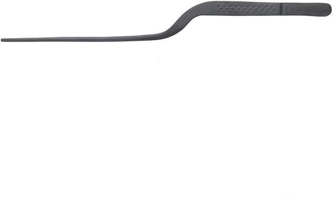 Mercer Culinary 18-8 Stainless Steel Precision Plus Chef Plating Tong, Offset, 7-7/8 Inch Tip, Matte Black