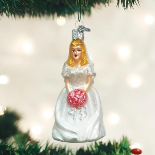 Old World Christmas Glass Blown Ornament Bride-Blonde (10227)