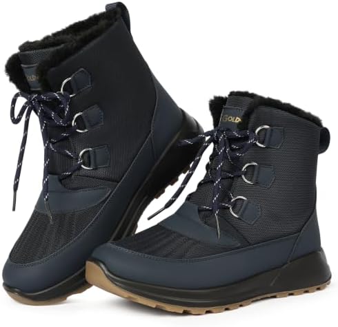 Women's Snow Ankle Boots Winter Lace-up Booties Warm Water Resistant 5.5-11