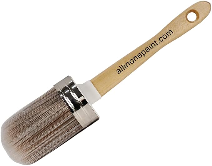 Heirloom Traditions Syntec Fiber Medium Oval, Tapered Paint Brush for All-in-ONE Paint