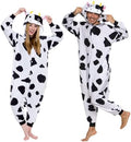 Funziez! Adult Onesie Halloween Costume Animal Dinosaur Shark Unisex Plush One Piece Cosplay Suit for Adults, Men and Women