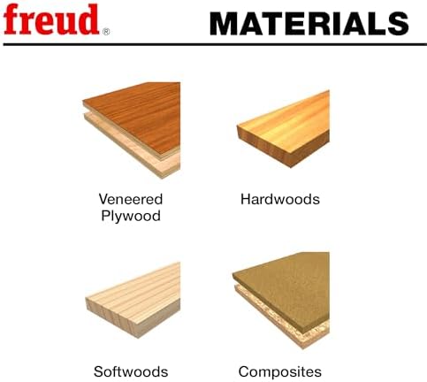 Freud Quadra-Cut Radius Rounding Over Bit with Perma-Shield Coating for Flawless Finish - 4 Cutters, 1/2" Shank Dia., 1/2" Radius, 2-3/4" Length - 34-126