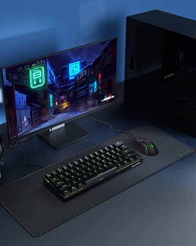 Black Shark Gaming Mouse Pad Desk Mat (31.5” x 11.8” x 0.15”) Mousepad with Superfine Fiber Surface Smooth, Non-Slip Rubber Base, Office Decor for Gamers, Office, Desk Pad Manta P2