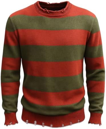 Adult Mens Halloween Costume Knitted Sweater Movie Cosplay Set