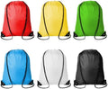 Kuhome 6Pcs Drawstring Backpacks Bulk String Bag Cinch Sack Pack Storage Knapsack Polyester Gift Bags Sports Drawstring Bags for Trip Gym Party Bags(6 Colors)