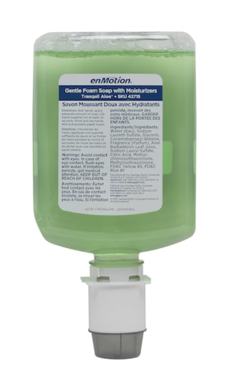 ENMOTION® GEN2 Moisturizing Foam Soap Dispenser Refills by GP PRO (GEORGIA-PACIFIC), Tranquil Aloe®, 2 Bottles per Case # 42715