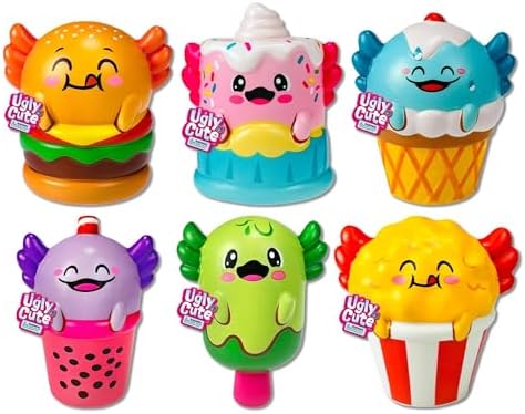 JA-RU Jumbo Foamie Axolotl Smushy Foodie (6 Axolots Assorted) 4740-6