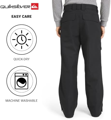 Quiksilver Men's Water Resistant Winter Insulated Snow Pants