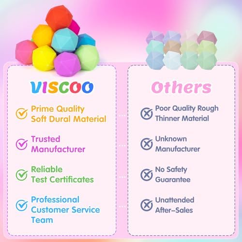 VISCOO 36 Pack Diamond Slow Rising Stress Balls, Stress Cube, Cube Squishy