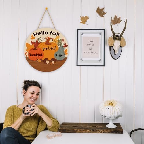 Fall Decorations for Home - Welcome Sign for Front Door