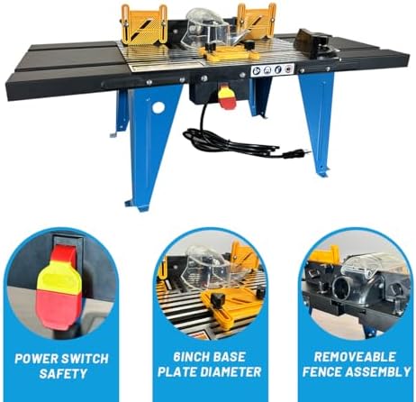 Benchtop Woodworking Router Table Light-Weight and Portable (NO Router)