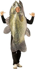 Sea Bass Fish Halloween Costume, Men and Women, One Size Fits Most