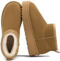 OXSTAR Winter Snow Boots for Women Cozy Plush Line Suede Boot