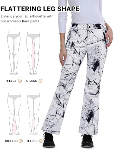 Outdoor Ventures Ski Pants Women Waterproof Insulated Snow Soft Shell