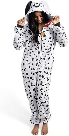 Spooktacular Creations Halloween Dalmatian Dragon Cow Costume, Animal Costume Hooded Jumpsuit for Halloween Cosplay Party